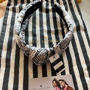 Lele sadoughi knotted headband Silk Python
